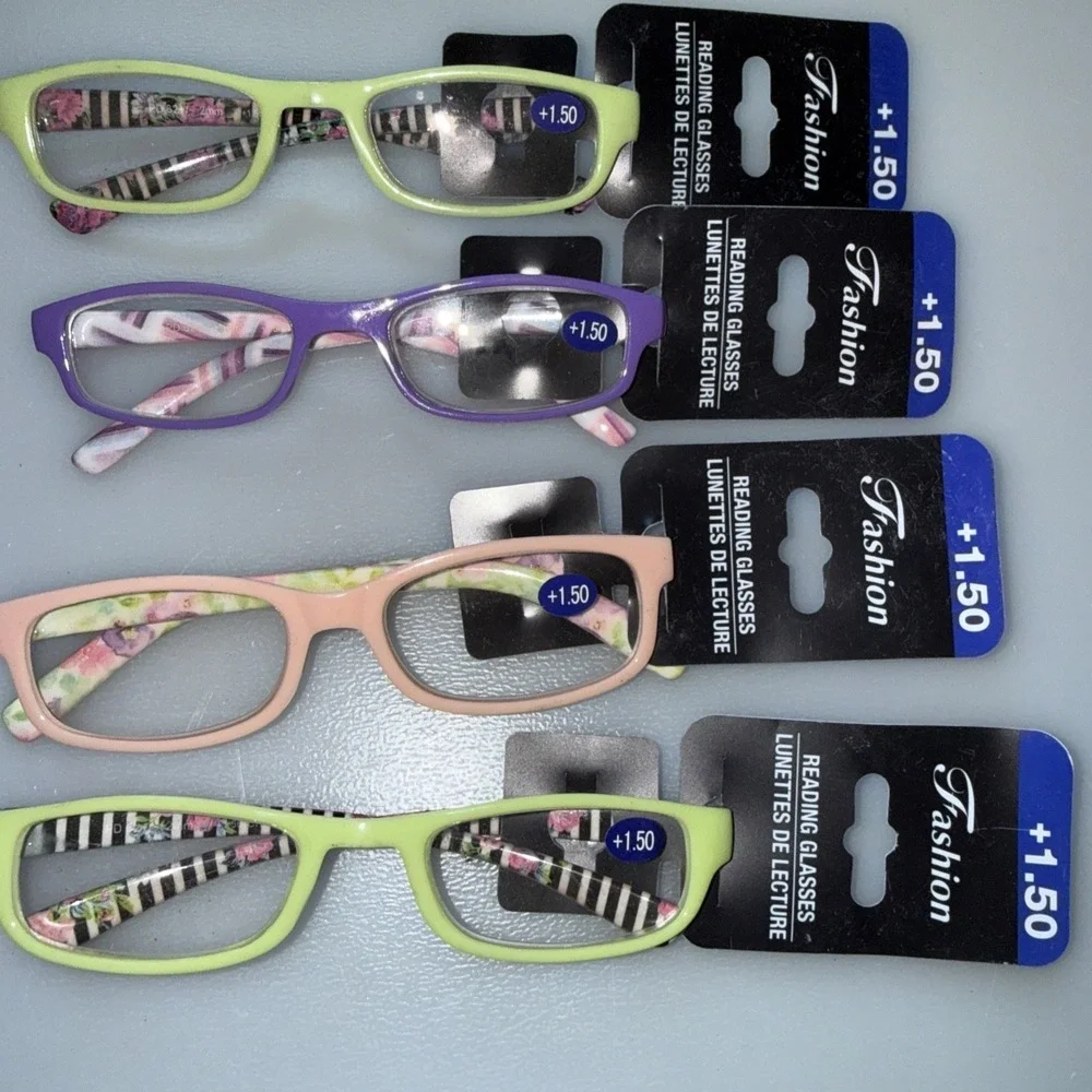 Lot of 11- NEW Assorted Reading Glasses +1.00, +1.50, +2.00 +2.50 Variety Colors